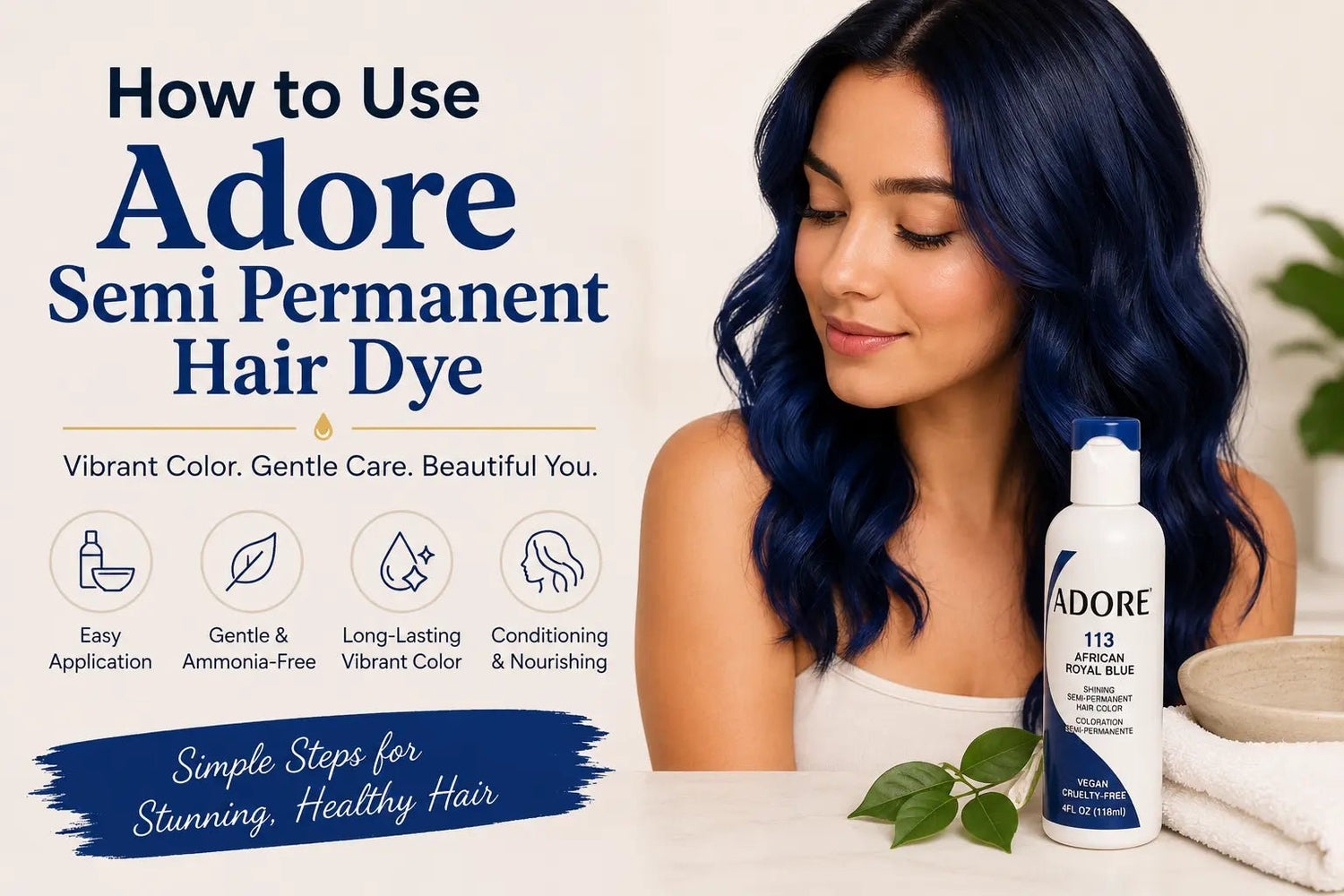 How to Use Adore Semi Permanent Hair Dye at Home - Beautiwala
