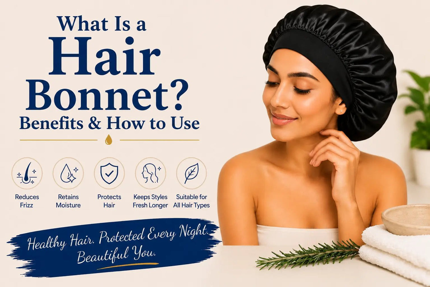 What Is a Hair Bonnet? Benefits & How to Use | Beautiwala - Beautiwala