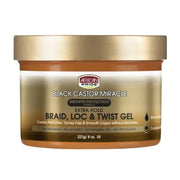 African Pride Black Castor Braid, Loc & Twist Gel 227g - Beautiwala