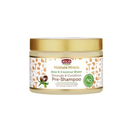 African pride moisture miracle aloe & coconut pre - shampoo 340g - Beautiwala