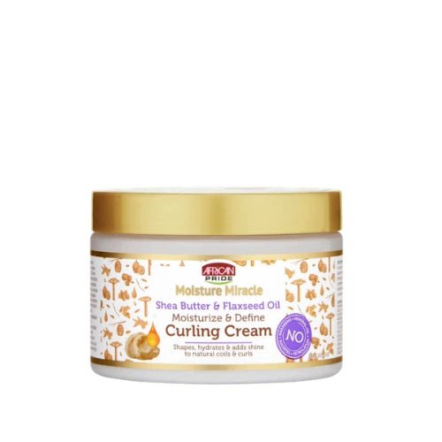 African pride moisture miracle shea butter & flaxseed oil curling cream 340g - Beautiwala