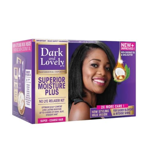 Dark And Lovely Superior Moisture Plus Relaxer Kit - Super - Beautiwala