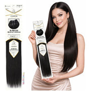 Dressmaker 8piece 22" clip - in hair extensions single weft straight - Beautiwala