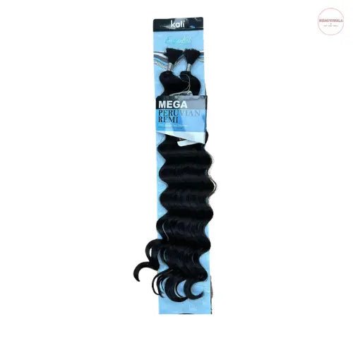 Kali Mega Peruvian Remi Ocean Wave human hair blend in colour 4 Dark Brown   for boho braids