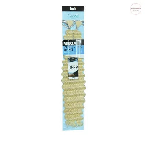 Kali Mega Peruvian Remi Deep Wave human hair blend in colour 613 Blonde for boho braids