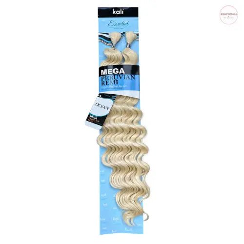 Kali Mega Peruvian Remi Ocean Wave human hair blend in colour 613 Blonde for boho braids