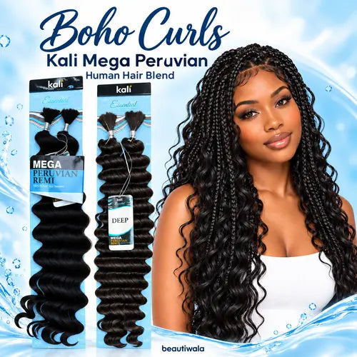 Kali Mega Peruvian Remi Human Hair Blend for Boho Braids