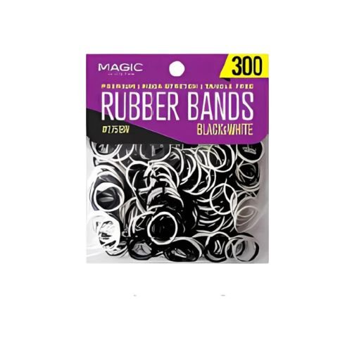 Magic 300Pcs Black&White Rubber Band 2751BW - Beautiwala