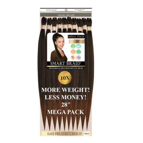 Smart Braid 10X PACK 28" Pre - Stretched For Braiding All Colors - Beautiwala