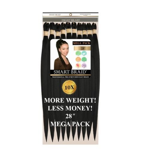 Smart Braid 10X PACK 28" Pre - Stretched For Braiding All Colors - Beautiwala