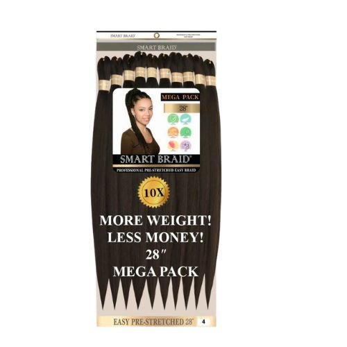 Smart Braid 10X PACK 28" Pre - Stretched For Braiding All Colors - Beautiwala