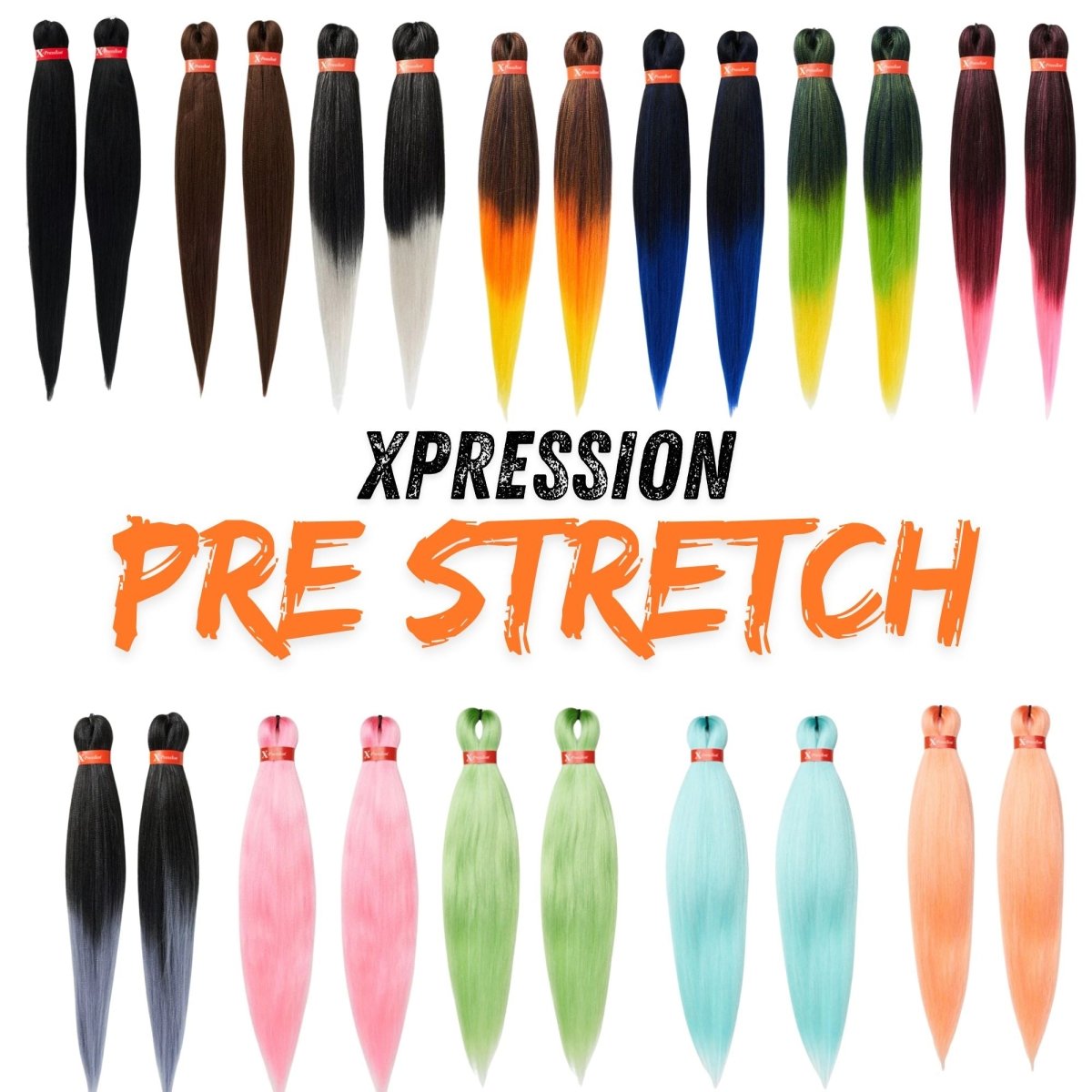 Xpression Pre Stretched Ultra Braid 2x Pack 46" Length Extensions - Beautiwala
